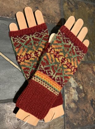 Autumnsong Fingerless Mittens