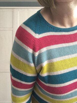 Top Down Sweater Rainbow