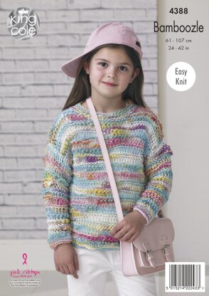 Sweater & Cardigan in King Cole Bamboozle - 4388 - Downloadable PDF