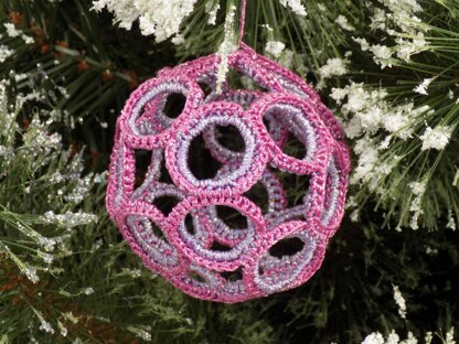 Crochet Christmas Ball Upcycling