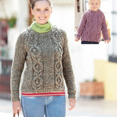 Sweater in Sirdar Denim Ultra Super Chunky - 7169 - Downloadable PDF