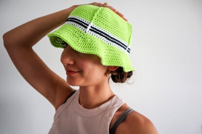 Walkin On The Sun Bucket Hat Crochet pattern by Michelle Greenberg