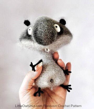 091 Funny Raccoon amigurumi