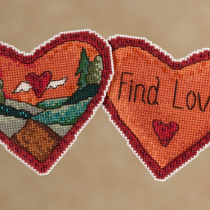 Mill Hill Find Love Cross Stitch Kit - 3.25in x 3in