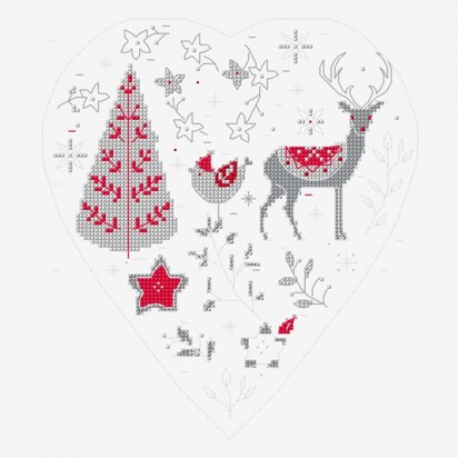 DMC Christmas Heart - PAT1440 - Downloadable PDF