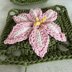Amaryllis Belladonna Flower Granny Square