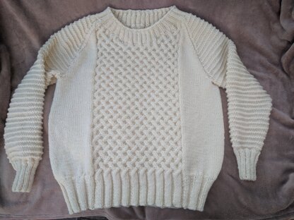 Ladies Aran sweater (Alva jumper)