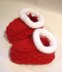 Baby Santa Bootees