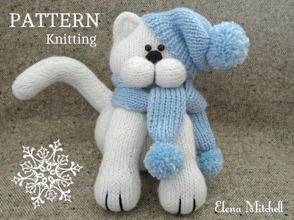 Knitted Cat Toy Animal