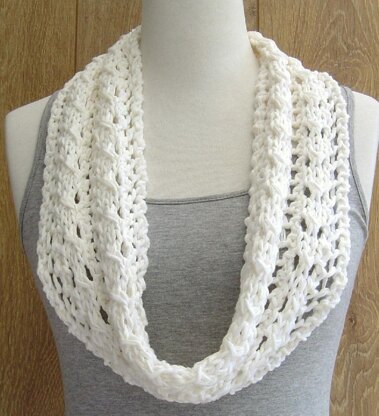 Spring Lace Infinity Scarf