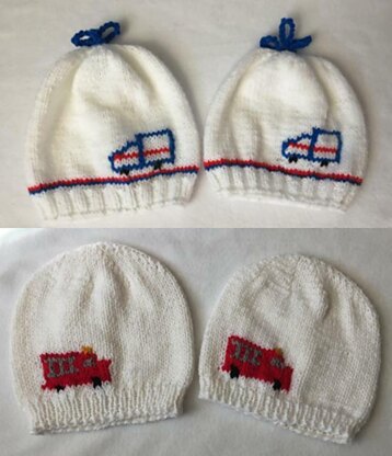 Mail or Fire Truck Hats