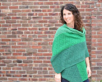 Diamond Cutout Shawl