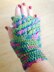 Dragon Scale / Crocodile Stitch Fingerless Mittens