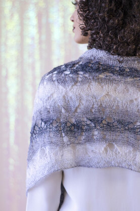 Women's Shawl Iris Stole in Universal Yarn Rozetti Yarns Alpaculence - Downloadable PDF