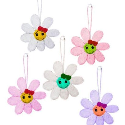 Flower pendant  crochet pattern