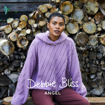 Nina - Sweater Knitting Pattern For Women in Debbie Bliss Angel by Debbie Bliss