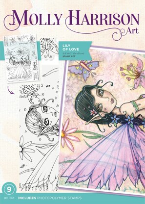 Crafter's Companion Photopolymer Stamps By Molly Harrison - Lily Of Love