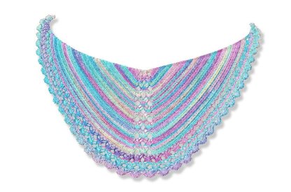 Pearls and the mermaid shawl
