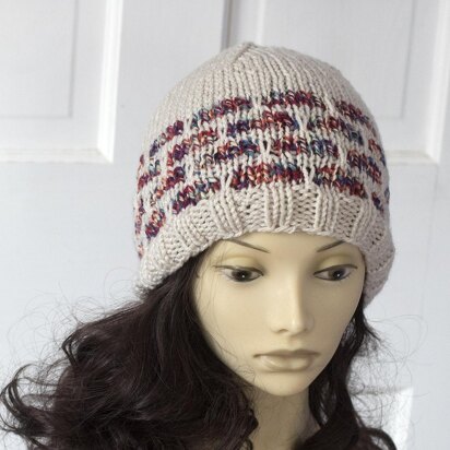 Stained Glass Hat - knitting pattern