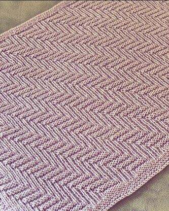 Aran Heartbeat blanket