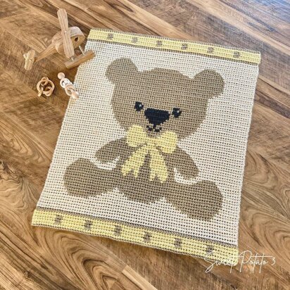 Cuddle Bear Nursery Blanket