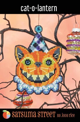 Satsuma Street Cat-o-lantern Cross Stitch Kit