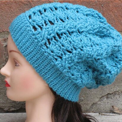 Flora Cabled Slouch Hat