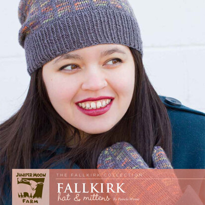 Fallkirk Hat & Mittens in Juniper Moon Farm Findley DK and Findley DK Dappled - J25 - 01 - Downloadable PDF