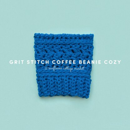 Grit Stitch Coffee Beanie Cozy