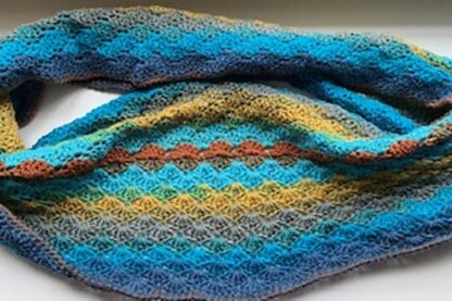 Peacock Mobius Scarf