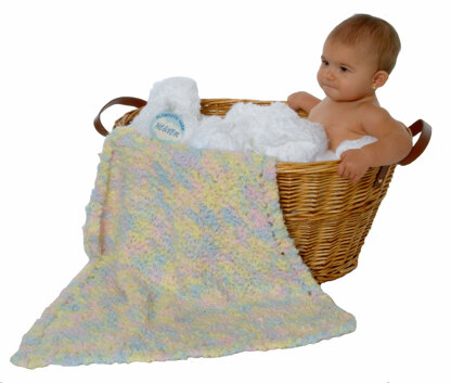 Mini Baby Blanket in Plymouth Heaven - F138