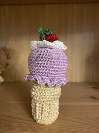 Blackberry ice cream cone #3