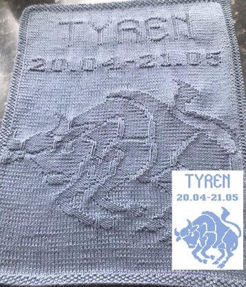 Nr. 557 Zodiac Taurus guest towel