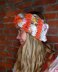Turban Headband in Knit Collage Gypsy Garden and Sister Yarn  