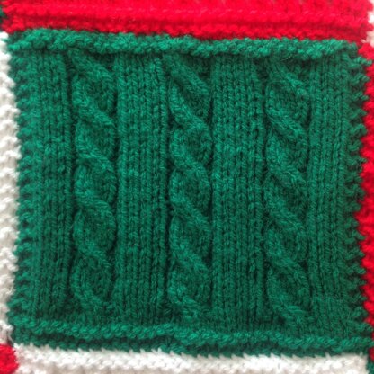 Christmas Colours throw