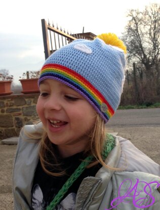 Rainbow, Sun and Clouds Hat