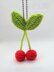 Car Crochet Cherries