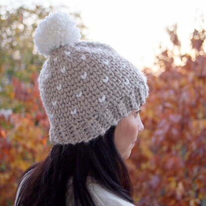 Fair Isle hat with pom pom