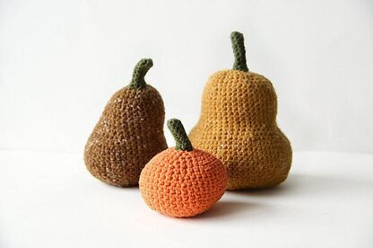 Gourds Crochet Pattern, Pumpkins