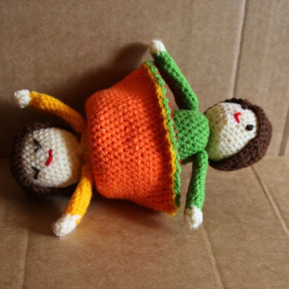 Little Amigurumi Topsy Turvy Doll