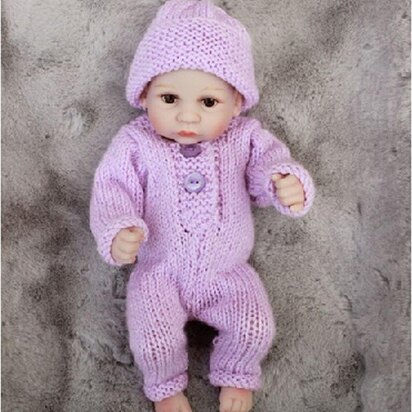 Knitting Pattern dolls all in one suite to fit 10"-12"doll #534