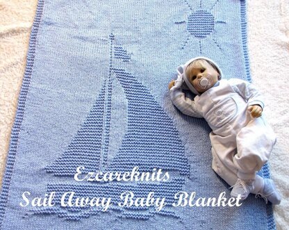 Sail Away Baby Blanket