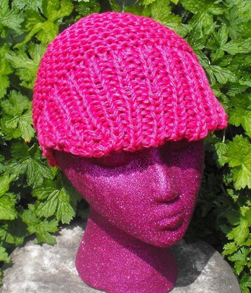 SUPERFAST JOCKEY CAP HAT KNITTING PATTERN - MADMONKEYKNITS