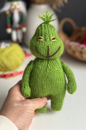 Christmas Grinch knitting pattern