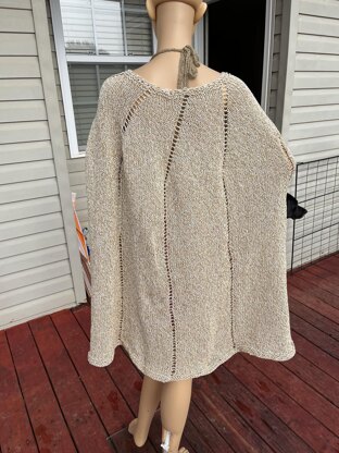 Cappuccino Swirl Poncho