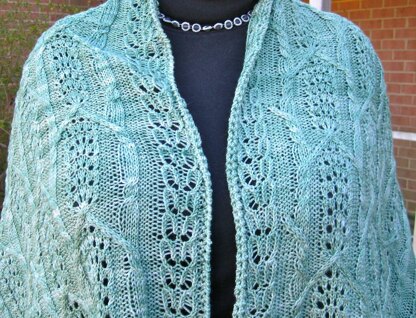 Nagaki Cable Lace Shawl