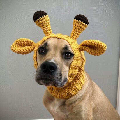 Crochet Giraffe Dog Snood