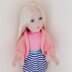 Blush Shawl for Doll