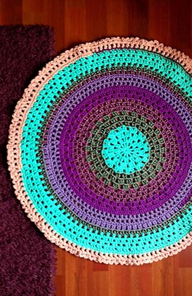 Round Mandala rug