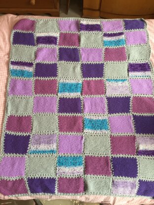 Garter stitch blanket